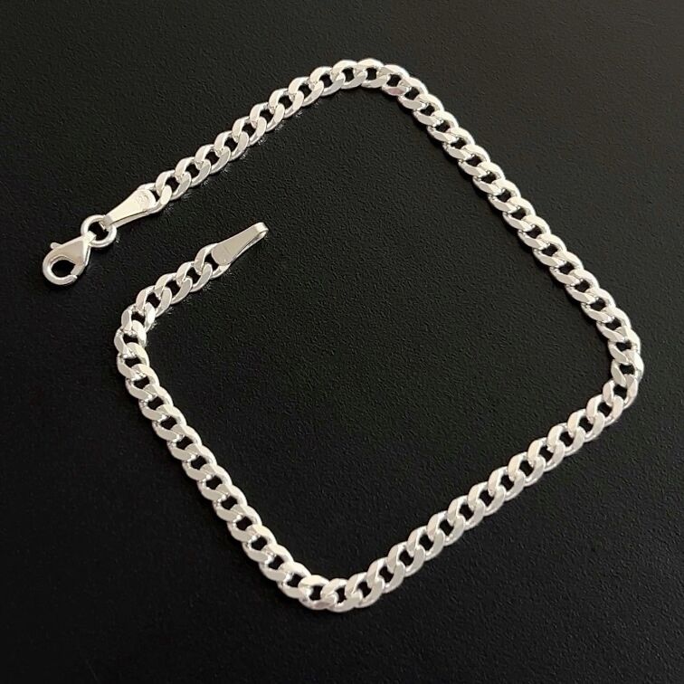 925 Ayar Gümüş Gurmet Zincir Bileklik 3,5 mm