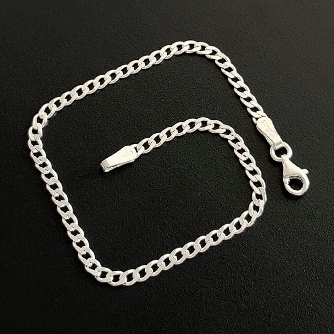 925 Ayar Gümüş Gurmet Zincir Bileklik 2,5 mm