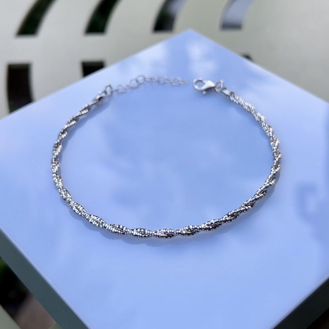 925 Ayar Gümüş İkili Sarmal Bileklik