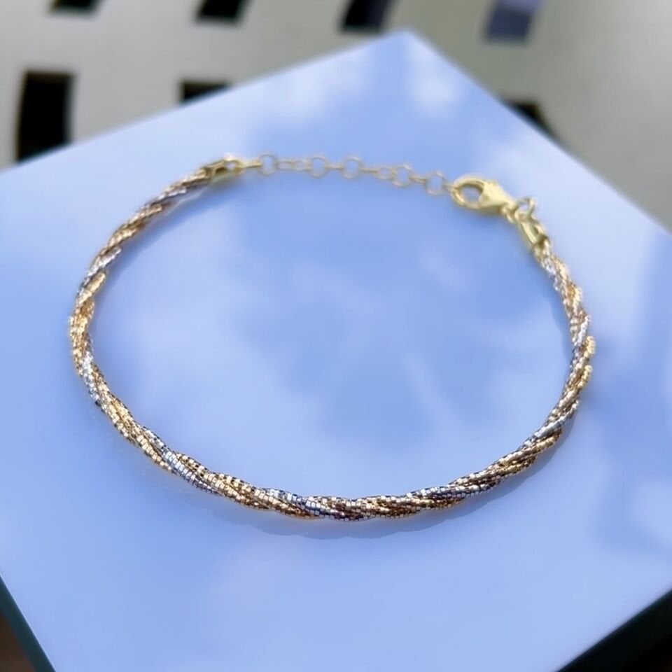 925 Ayar Gümüş Üçlü Sarmal Bileklik