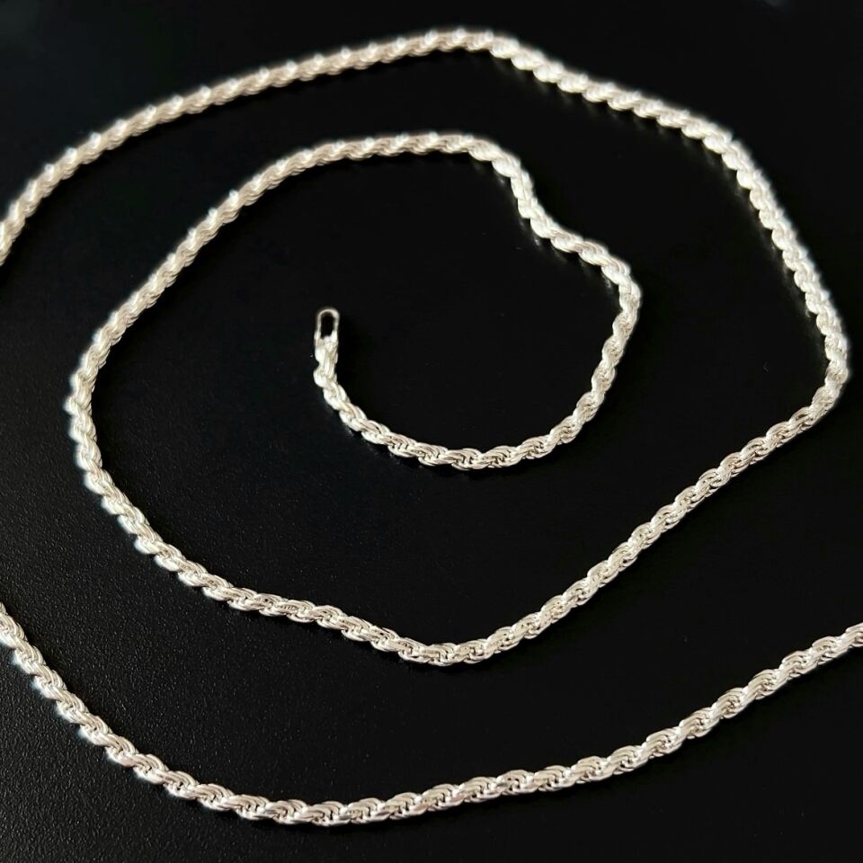 925 Ayar Gümüş Burgu Zincir Kolye