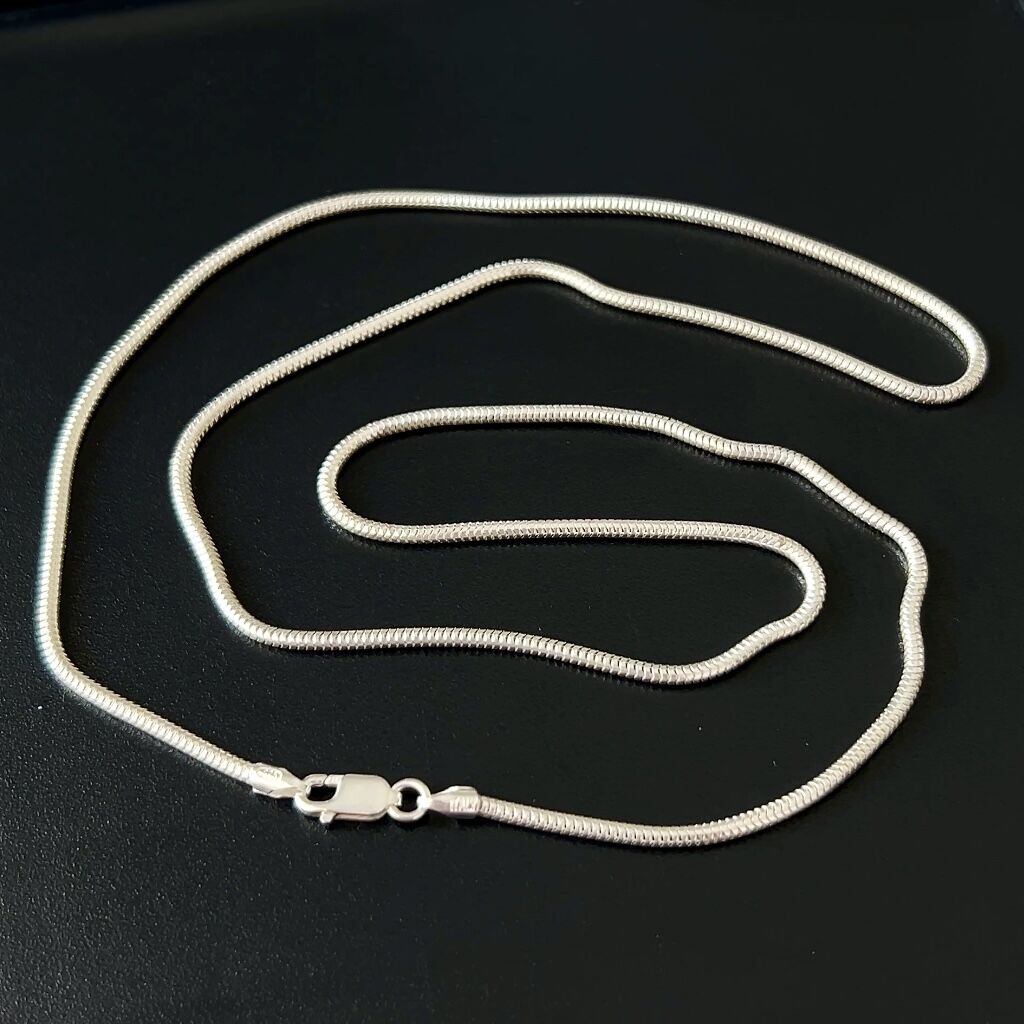 925 Ayar Gümüş Yılan Zincir Kolye 1,5 mm