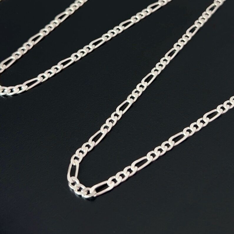 925 Ayar Gümüş Figaro Zincir Kolye 3 mm