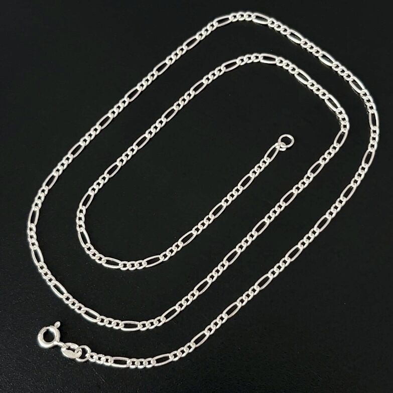 925 Ayar Gümüş Figaro Zincir Kolye 2 mm