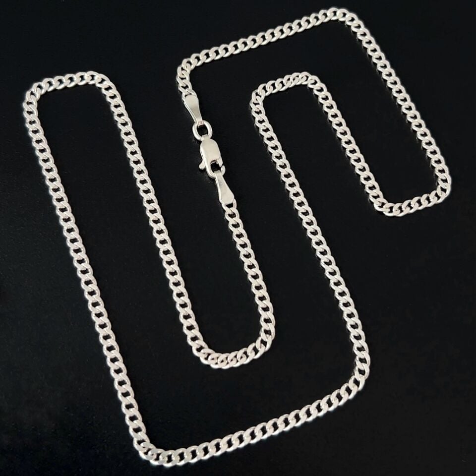 925 Ayar Gümüş Gurmet Zincir Kolye 3 mm