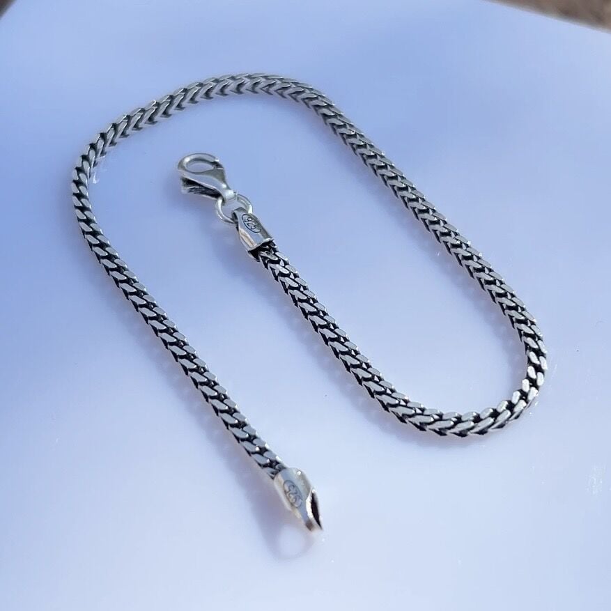 Örgü Bileklik 2 mm 925 Ayar Gümüş